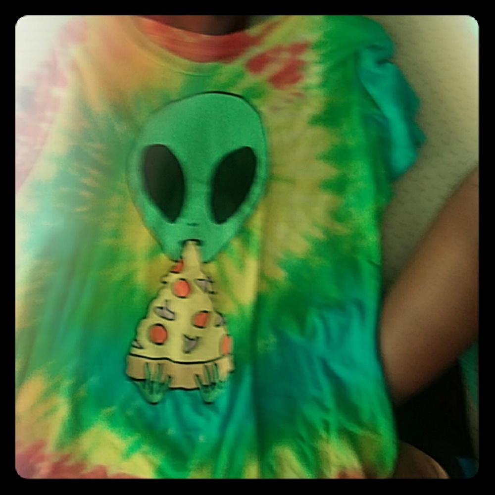 Colorful large zumies alien shirt